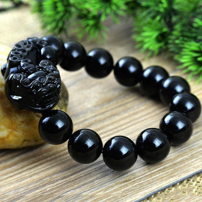 Feng Shui Pi Xiu  Black Obsidian  Bracelet