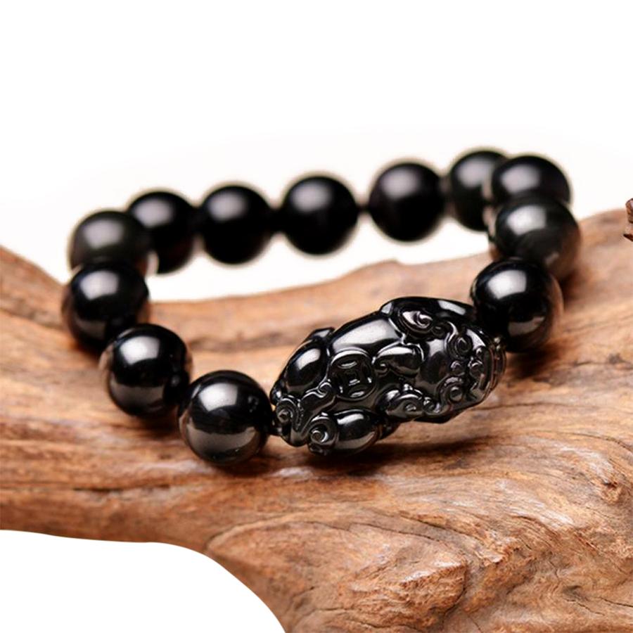 Feng Shui Pi Xiu  Black Obsidian  Bracelet