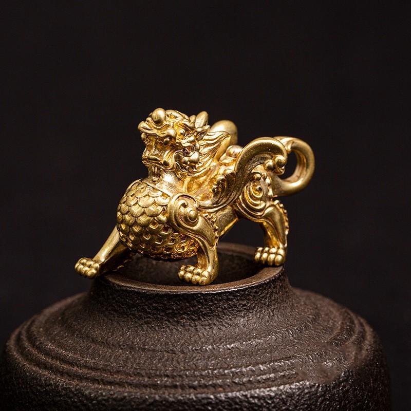 Feng Shui Wealth Pixiu Brass Statue