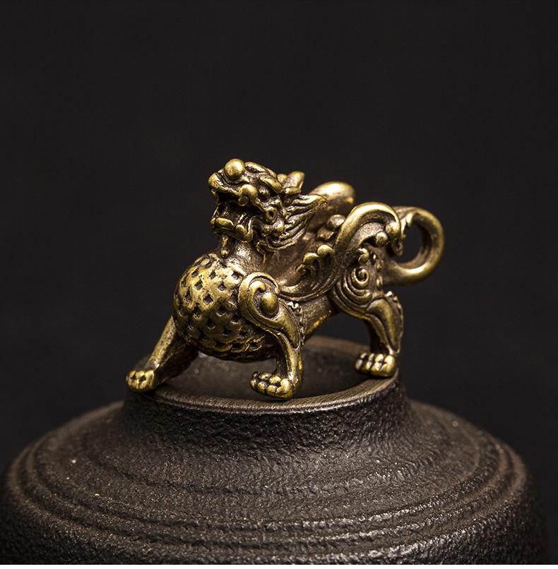Feng Shui Wealth Pixiu Brass Statue