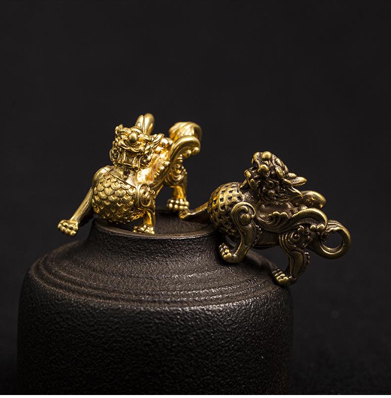 Feng Shui Wealth Pixiu Brass Statue