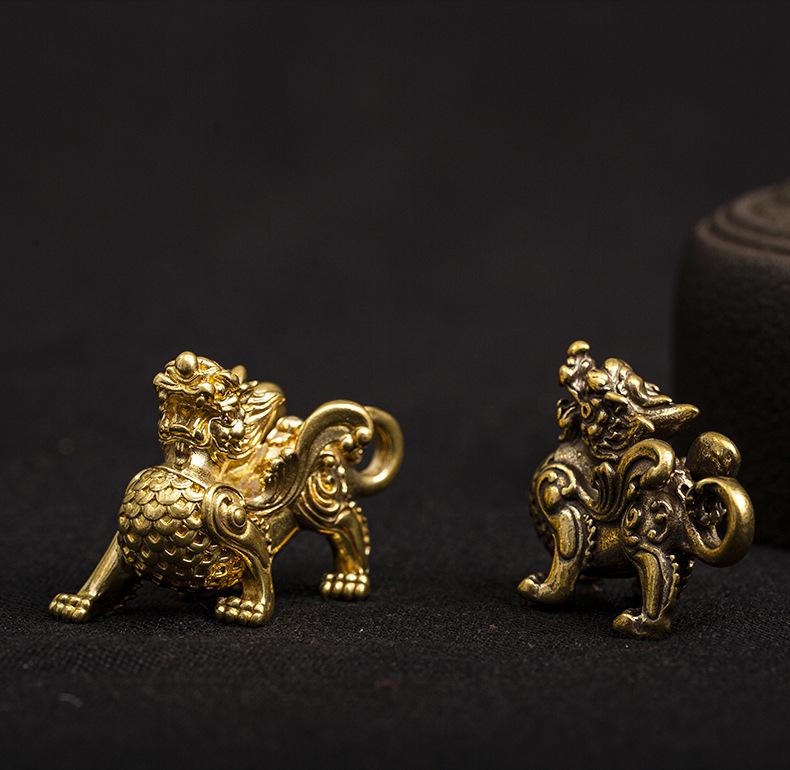 Feng Shui Wealth Pixiu Brass Statue