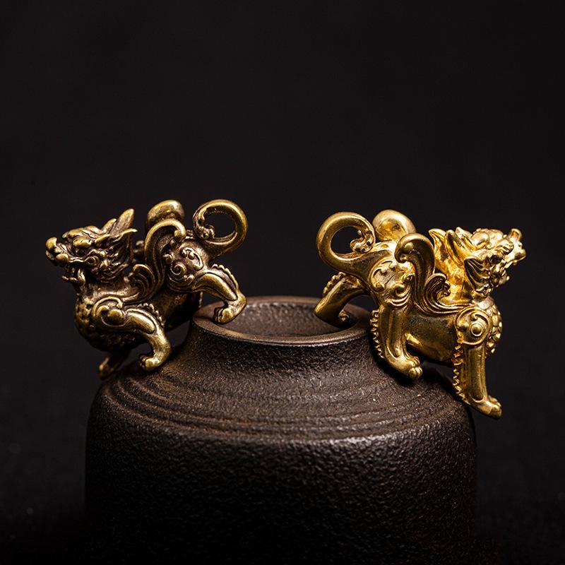 Feng Shui Wealth Pixiu Brass Statue