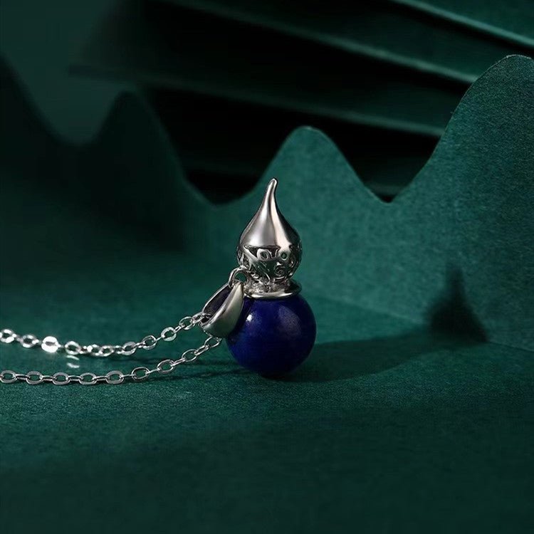 Fengshui Calabash Lapis Lazuli Pendant Necklace