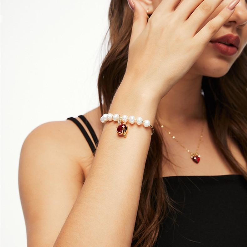 Fengshui Fox Bracelet-Natural Pearl Beads