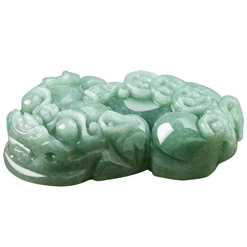 Fengshui Pixiu Lucky Pendant-Grade A Natural Jade-Grade A Jade