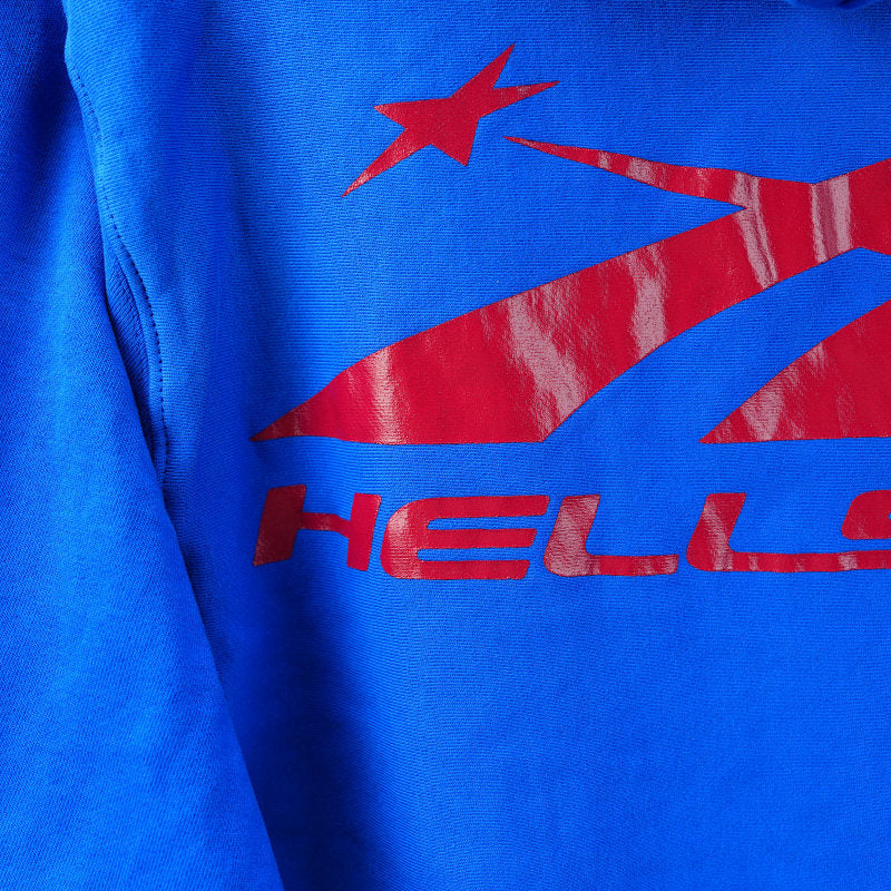 Hellstar Gel Hoodie Blue