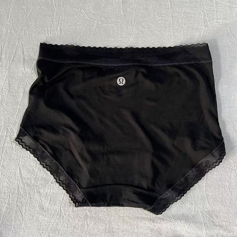 Women's High-Waist Lace Trim Seamless Briefs 3-Pack