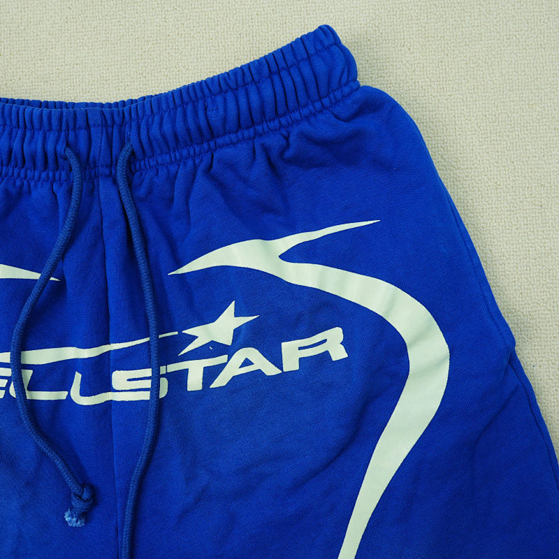 Hellstar Warm Up Shorts Blue