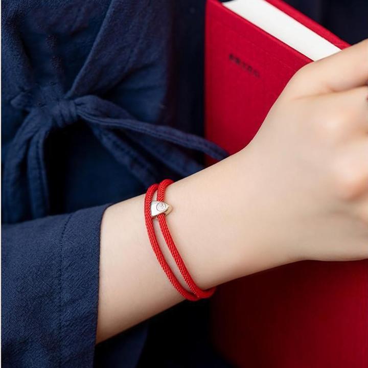 Full Blessing Fu Red String Lucky Bracelet