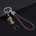 Gold Obsidian Pixiu Protection Lucky Auto Key Chain Pendant