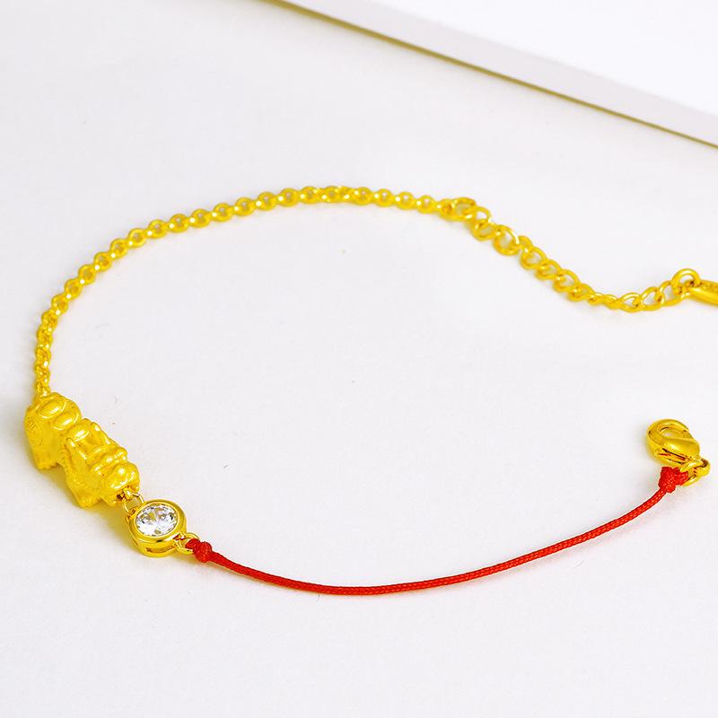 Gold Pi Xiu Diamond Wealth Feng Shui Bracelet