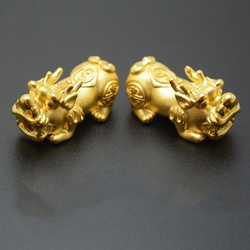 Golden Pixiu Wealth Mantra Bracelet