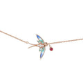 Good Luck Swallow Red Rhinestone Bracelet