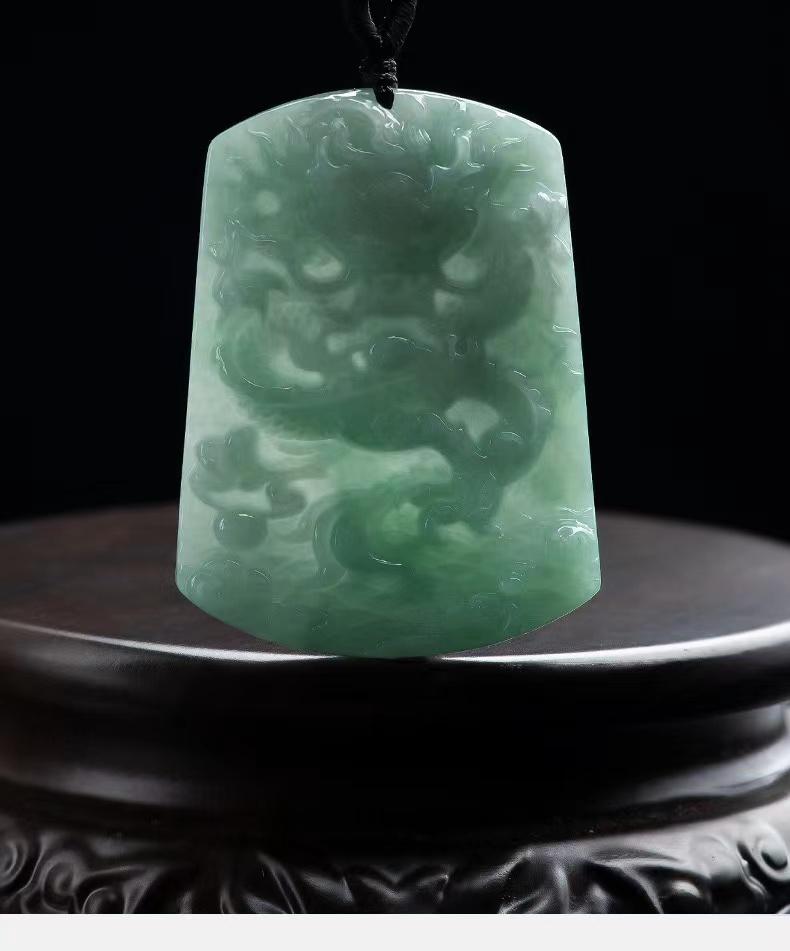 Grade A Jade Dragon Wealth Pendant-Grade A Jade