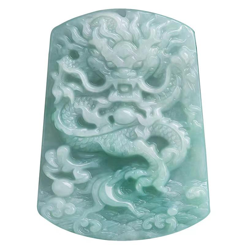 Grade A Jade Dragon Wealth Pendant-Grade A Jade