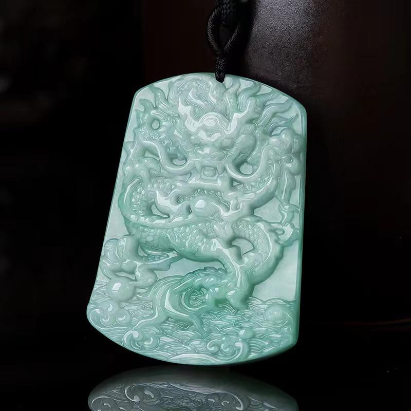 Grade A Jade Dragon Wealth Pendant-Grade A Jade