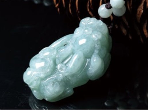 Grand A Natural Green Jade Pixiu Wealth Pendant Necklace
