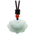 Grade A Natural Jade Pendant-Lotius Flower