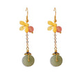Green Jade Wealth Earring