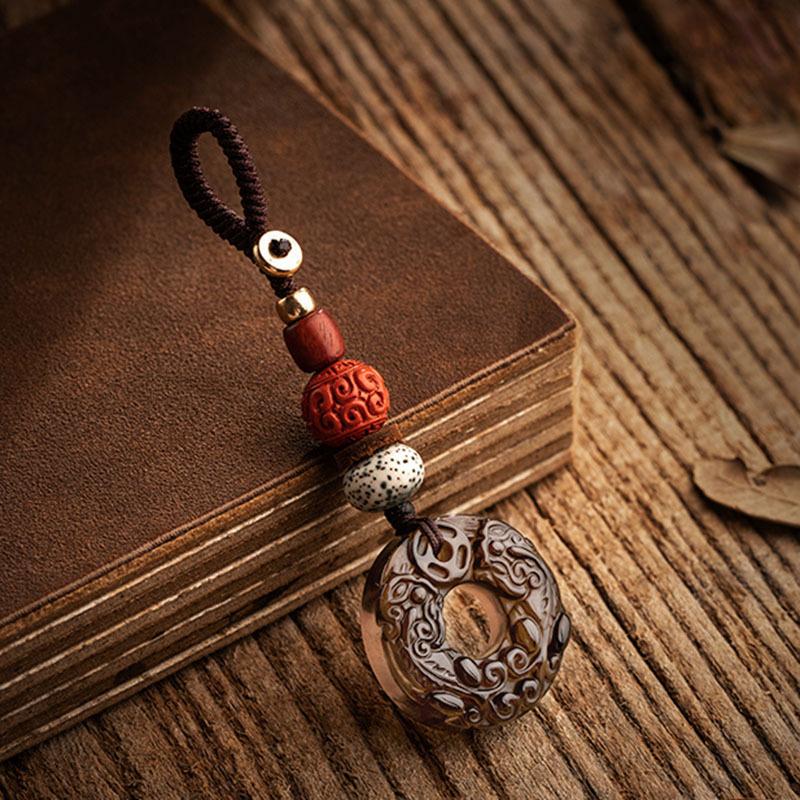 Ice Obsidian Pixiu Car Chain Protection Pendant