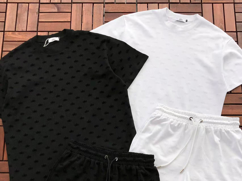 Alo Yoga Tee & Shorts Set