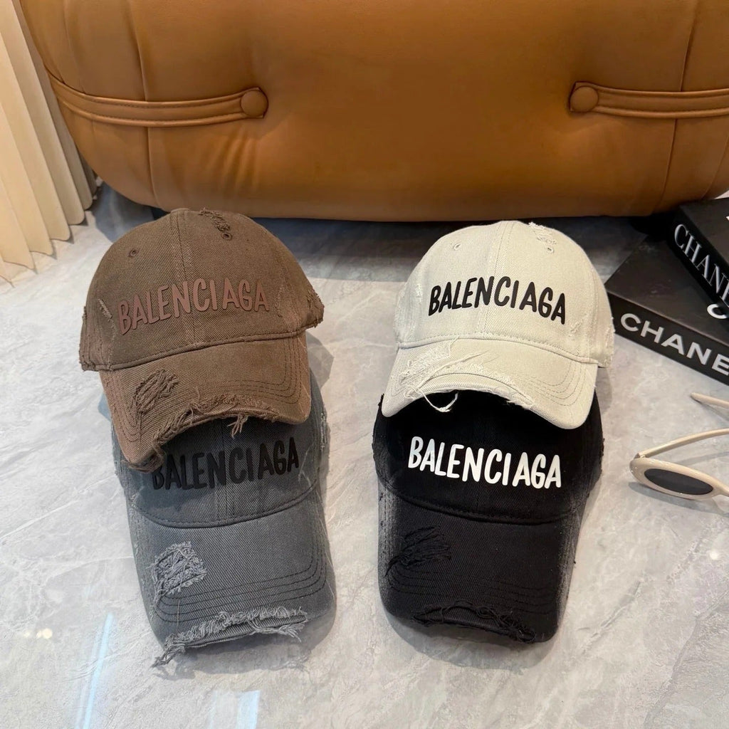 Balenciaga Washed And Distressed Baseball Cap 250025