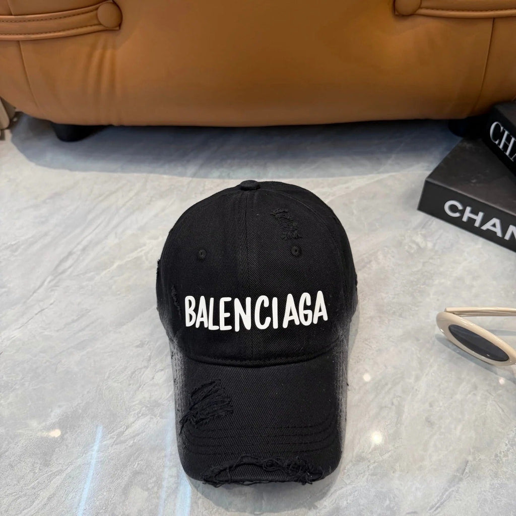 Balenciaga Washed And Distressed Baseball Cap 250025