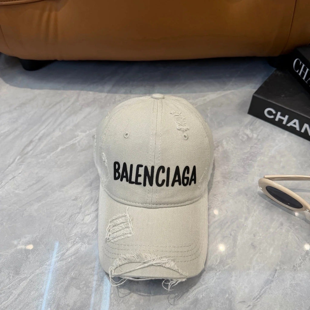 Balenciaga Washed And Distressed Baseball Cap 250025