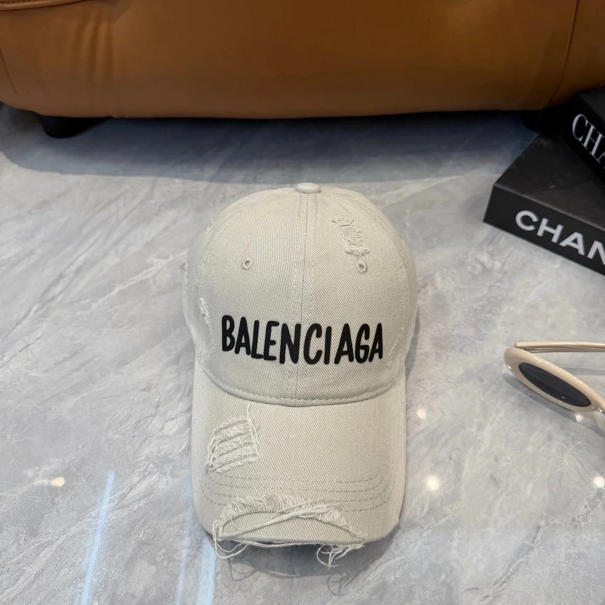 Balenciaga Washed And Distressed Baseball Cap 250025