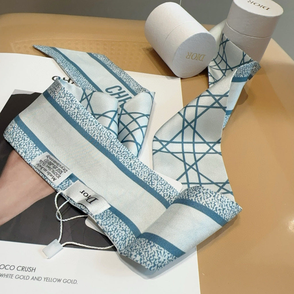 CC Twilly Mini Scarf 105 Turquoise Silk Twill 147672