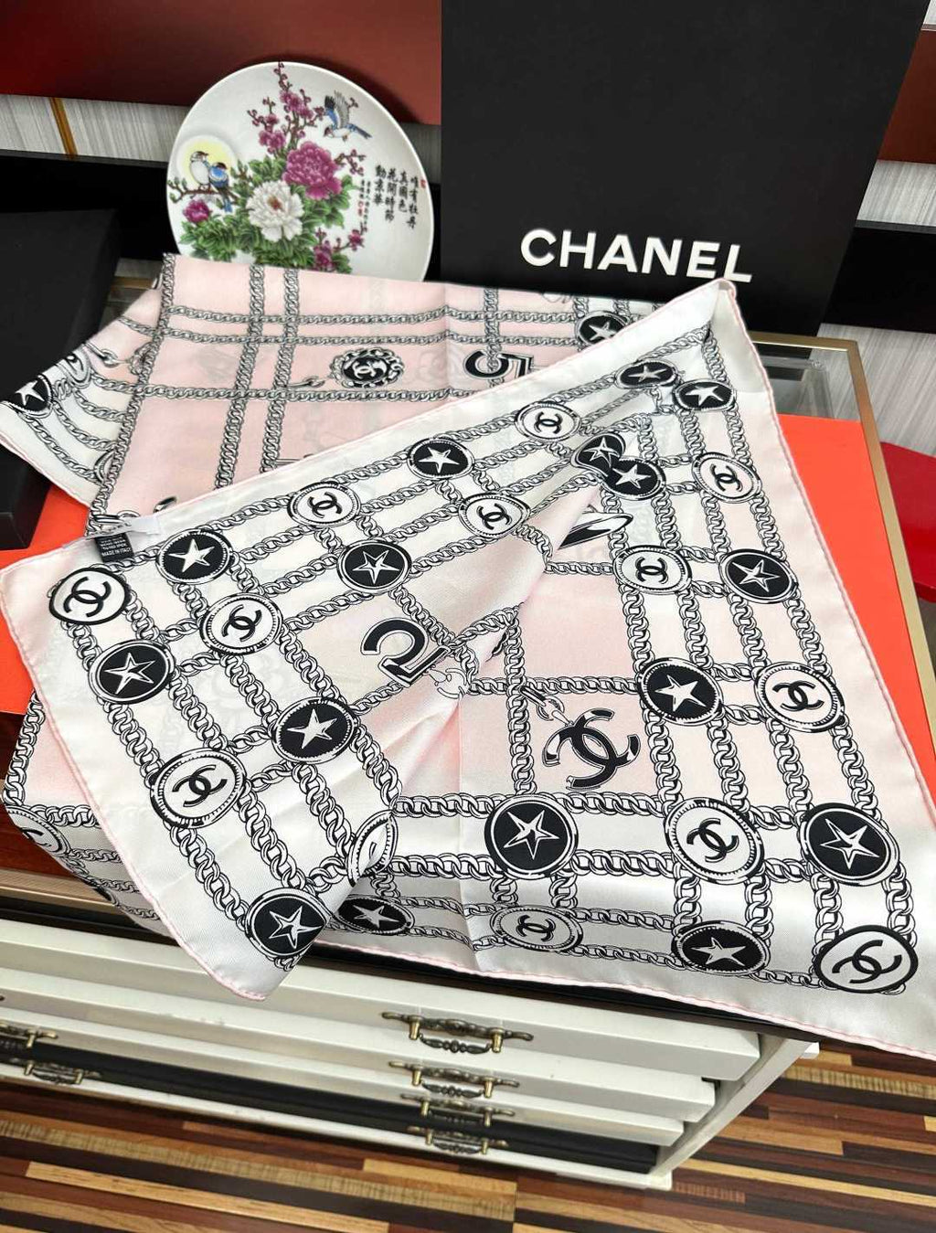CC Scarf 90x90 Colorful Twill Silk 461770