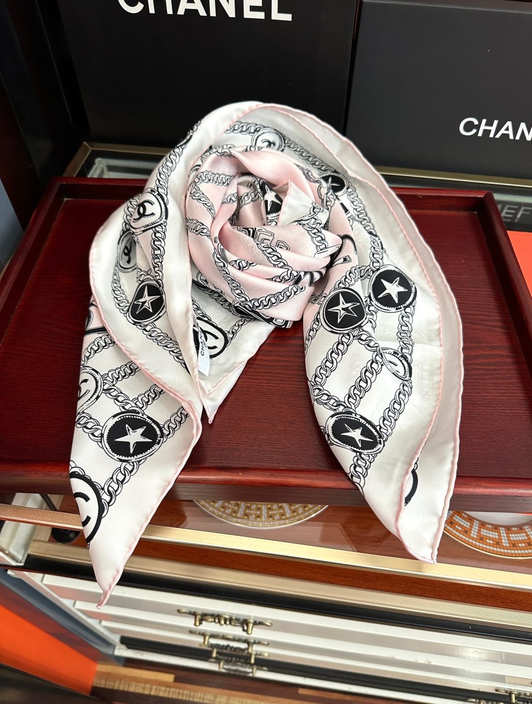 CC Scarf 90x90 Colorful Twill Silk 461770