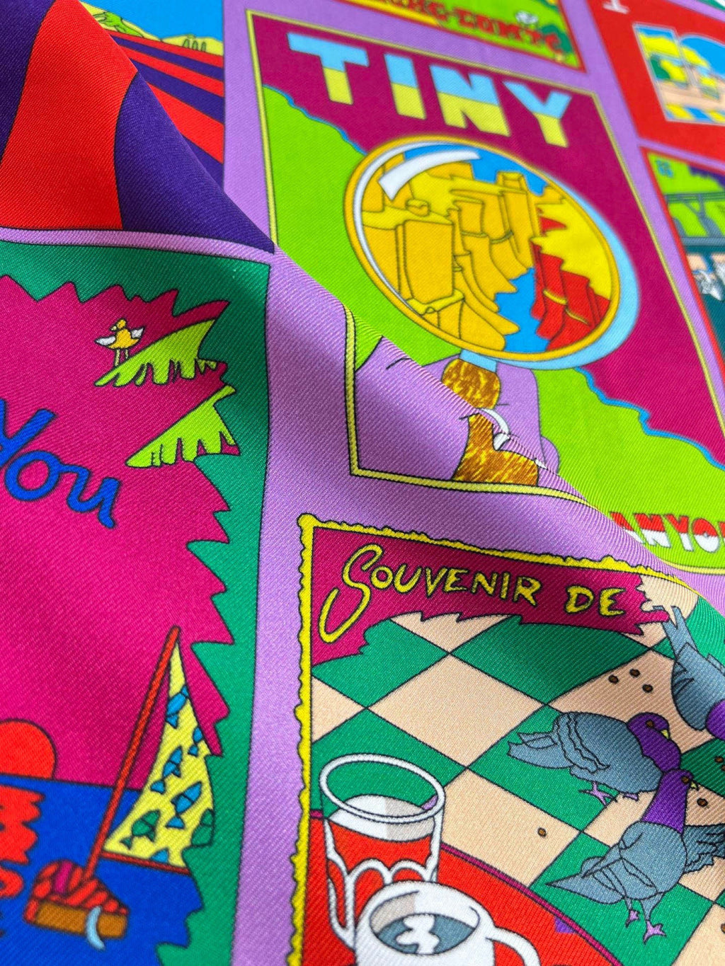 Hermes 26s Printed Square Scarf 88 In Silk 309943
