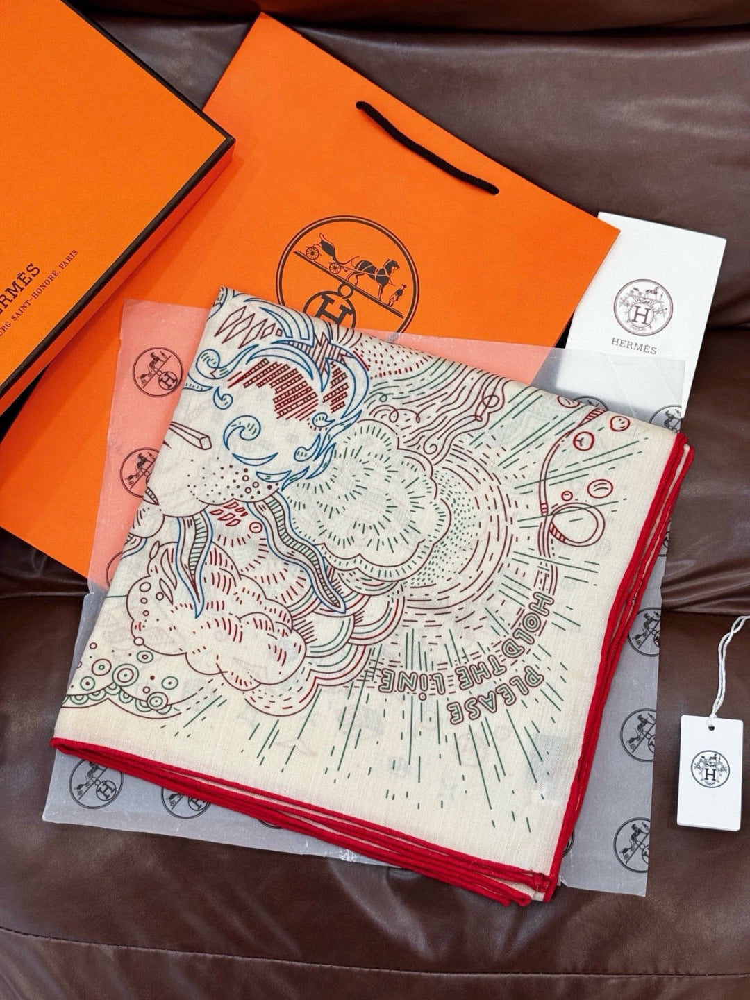Hermes 26s Printed Square Scarf 140 In Silk 311977