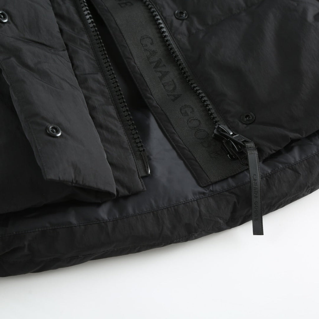C. Goose Hooded Down Vest Black Polyester 0002