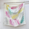 CC Double-Sided  Scarf 90cm Rainbow Colors Logo Twill Silk 150369