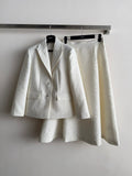 CD Embossed Jacquard Set White Vicosie Fur 353009