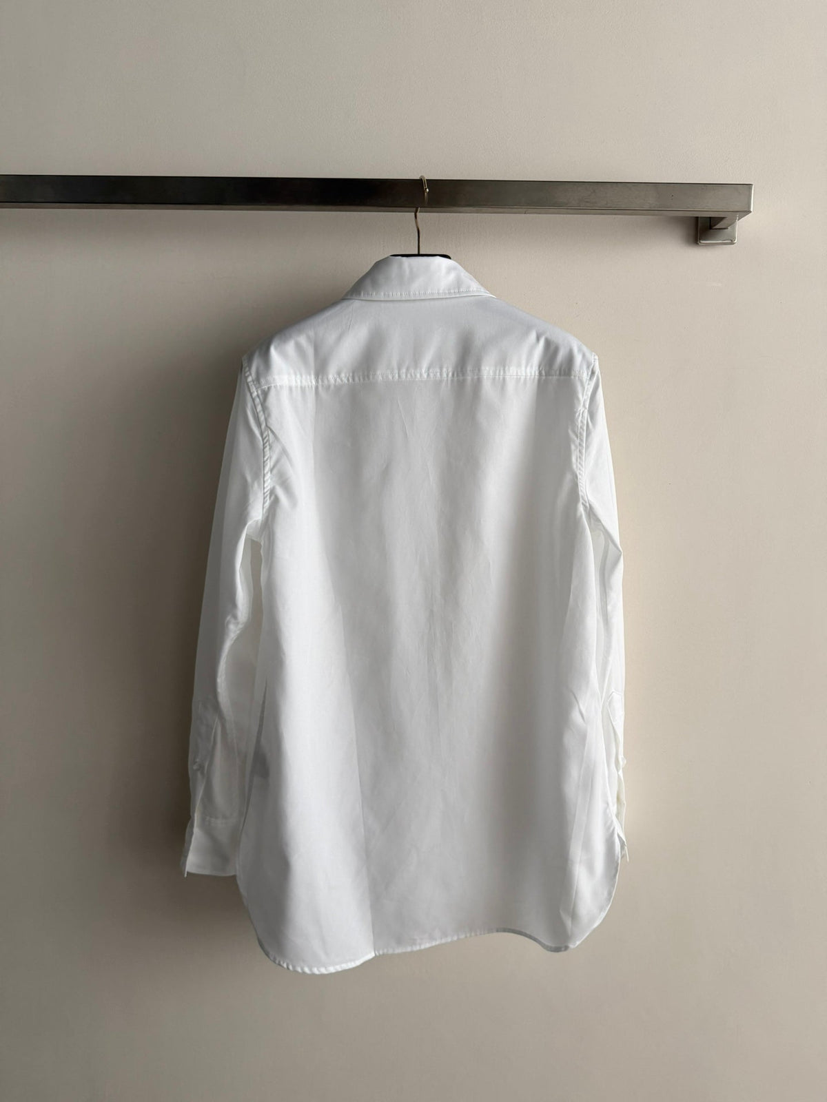 Valentino Long-Sleeve Shirt White Cotton 352911
