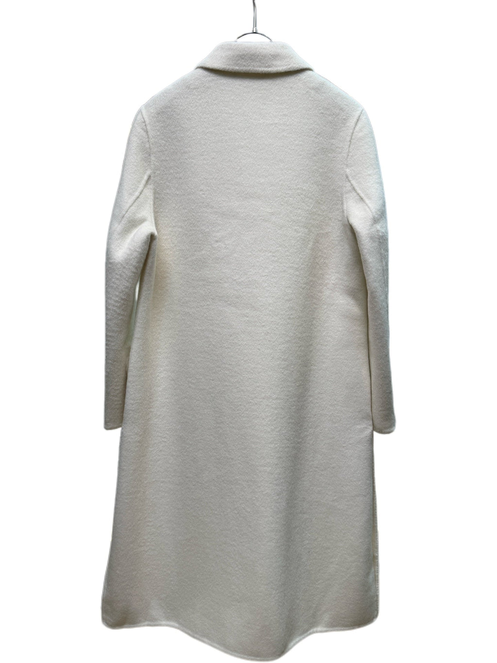 Fendi 25 Long Coat White Draper 0010