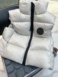 C. Goose Hooded Down Vest Polyester 0005