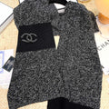 CC 25 Classic Scarf 175cm Black Wool 971060