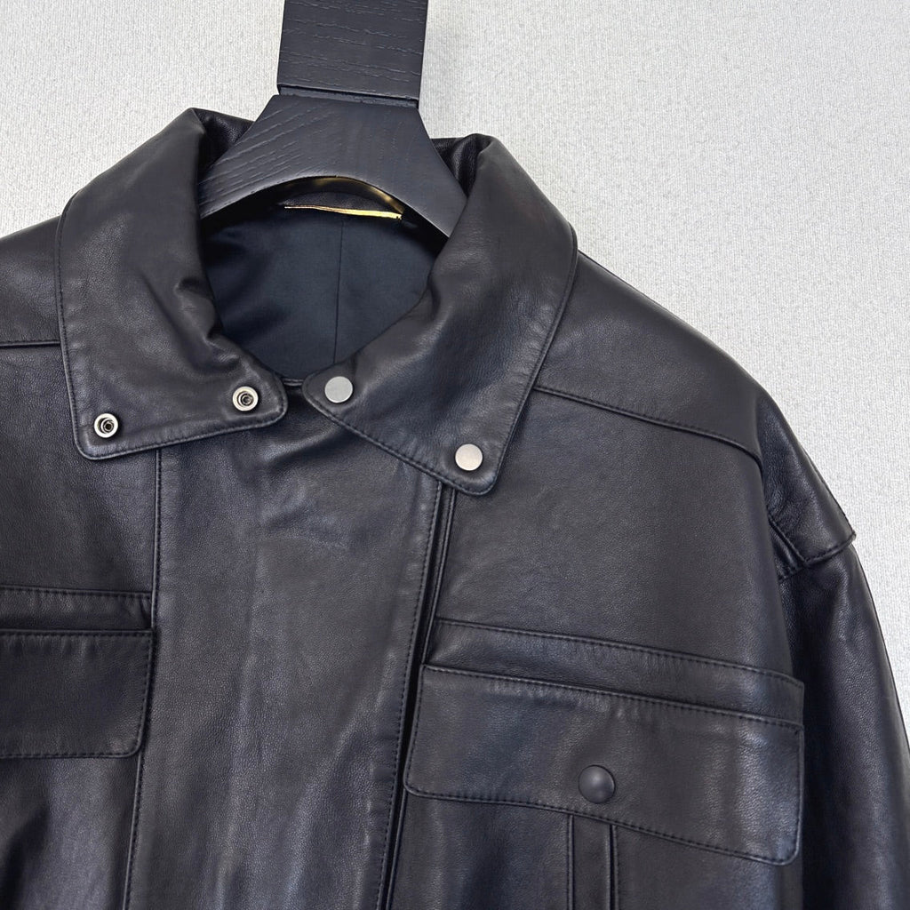 YSL Jacket Black Lambskin 584716