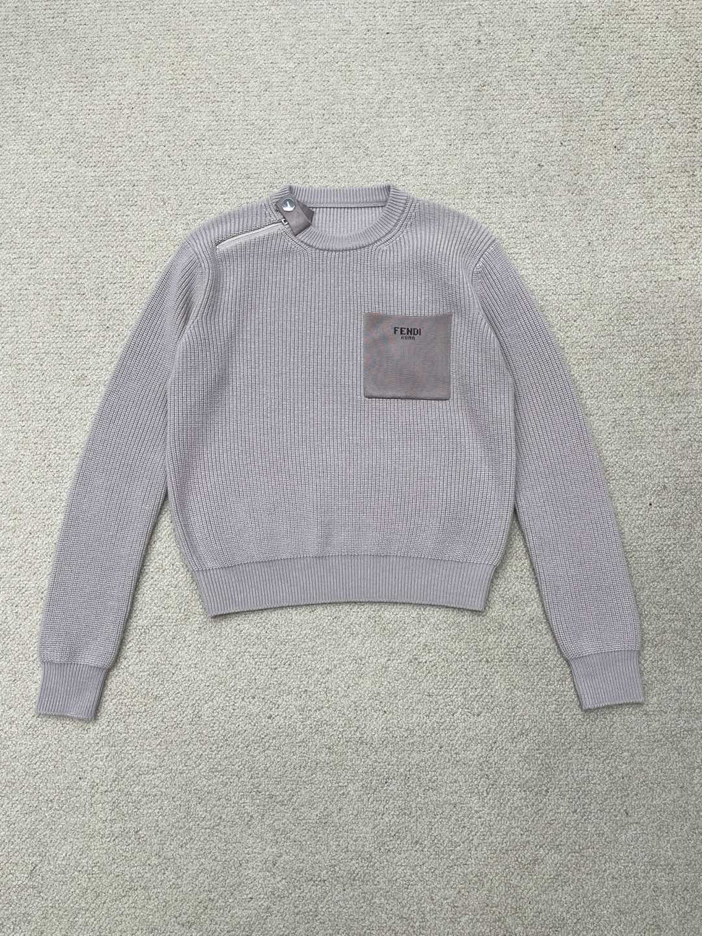 Fendi 25 Sweater Light Purple Wool 0026