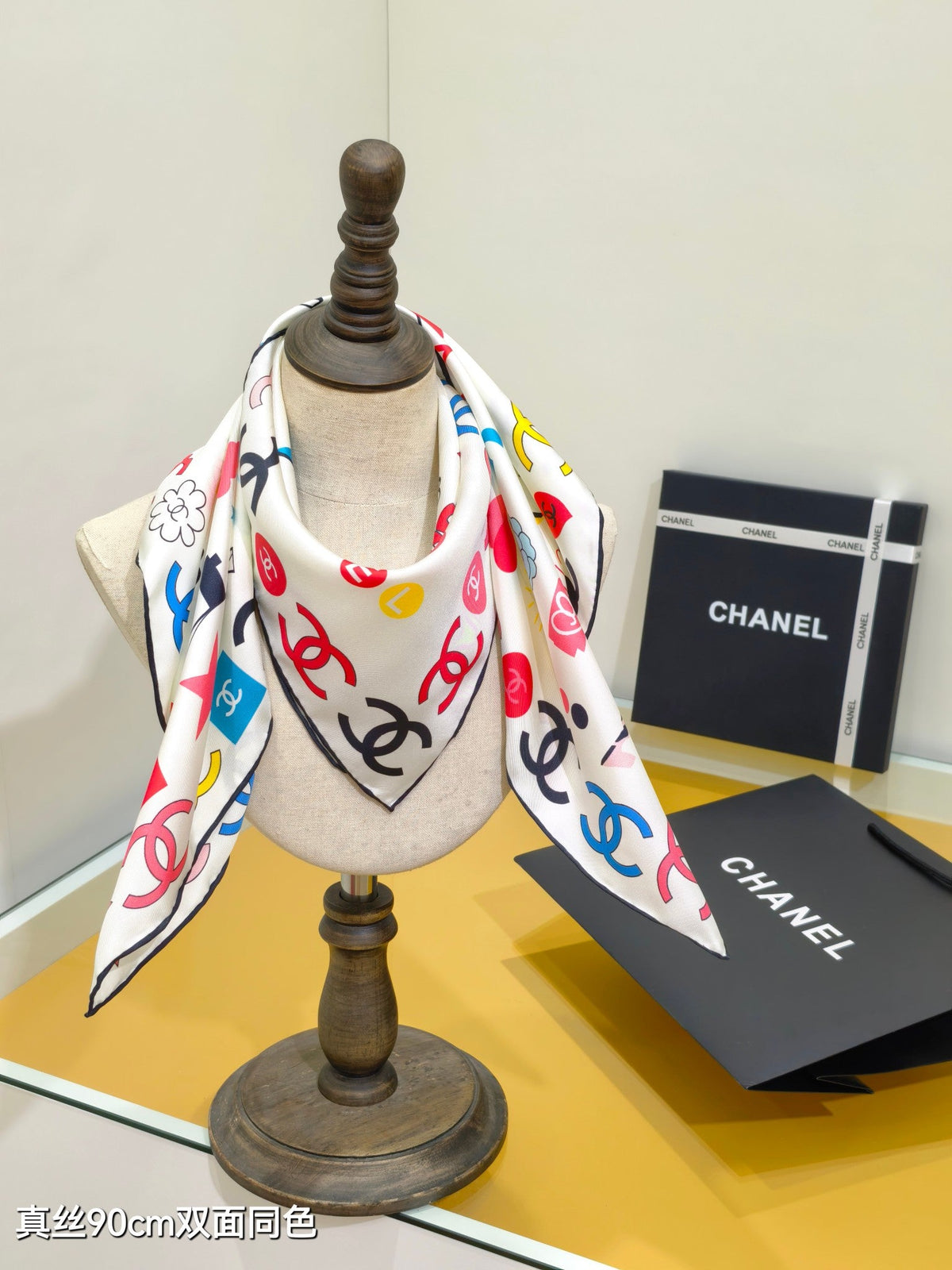 CC 25K Scarf 90x90 Colorful Twill Silk 219459