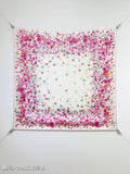 CC 25ss Scarf 90x90cm White Colorful Silk Twill 209933