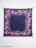 CC 25ss Scarf 90x90cm Navy Blue Colorful Silk Twill 209932