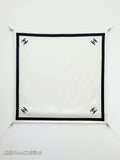 CC 26s Scarf 90x90 Black White Twill Silk 212061