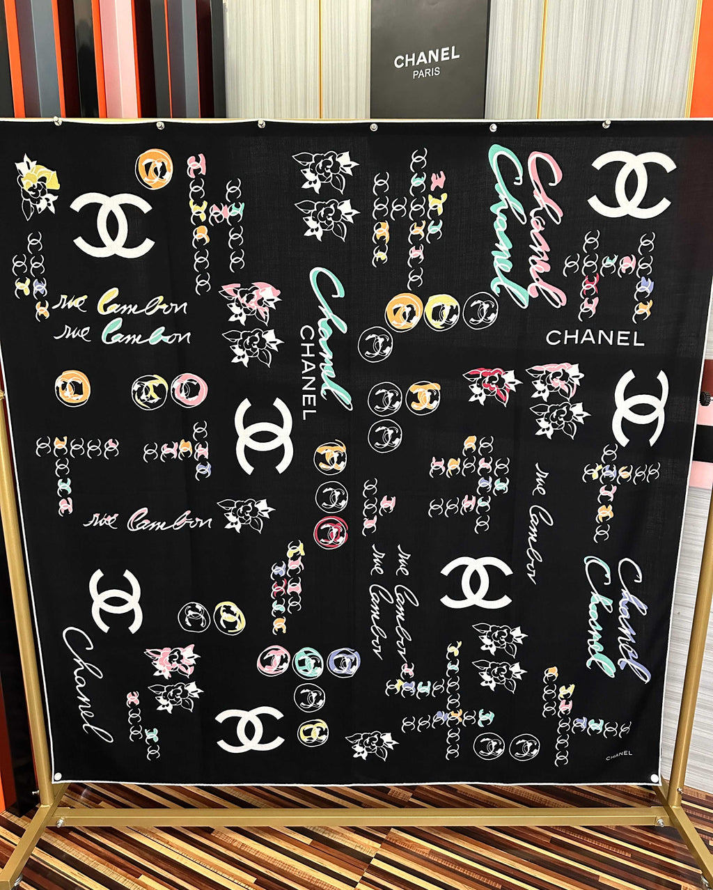 CC 26s Scarf 140 In Cashmere And Silk 443170