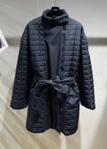 HM 25 Long Coat Blue Black Polyester 264290